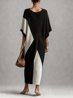 Claudia | Robe Ébène Ivoire