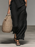 Clara | Robe longue à poches