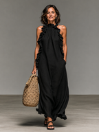Clara | Robe longue à poches
