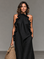 Clara | Robe longue à poches
