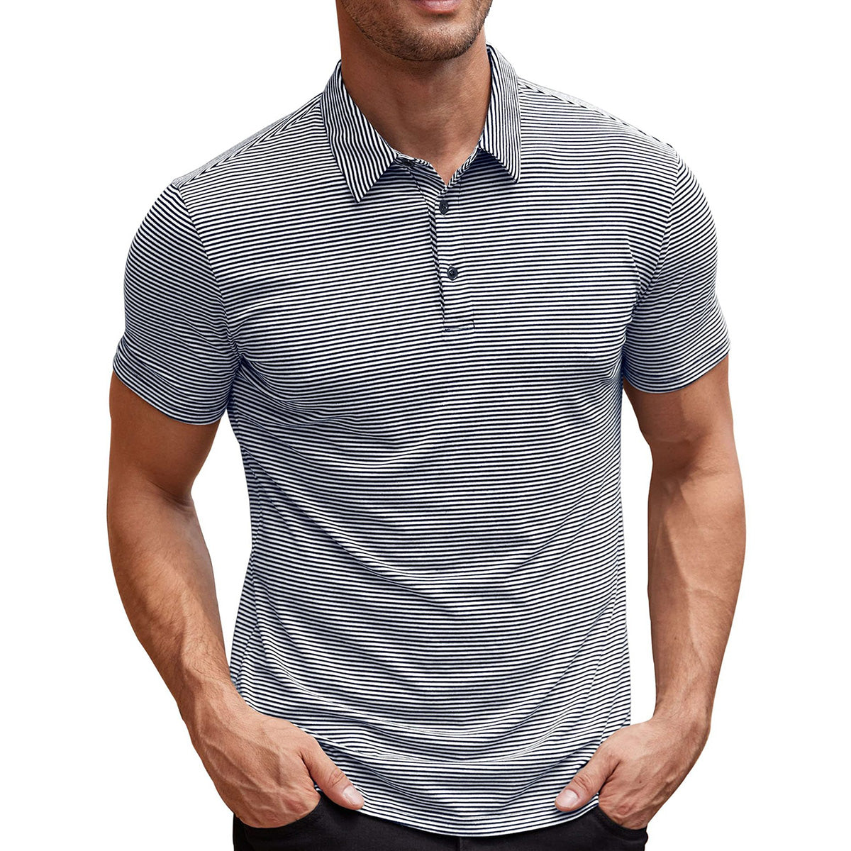Victor™ | Polo Rayé Raffiné