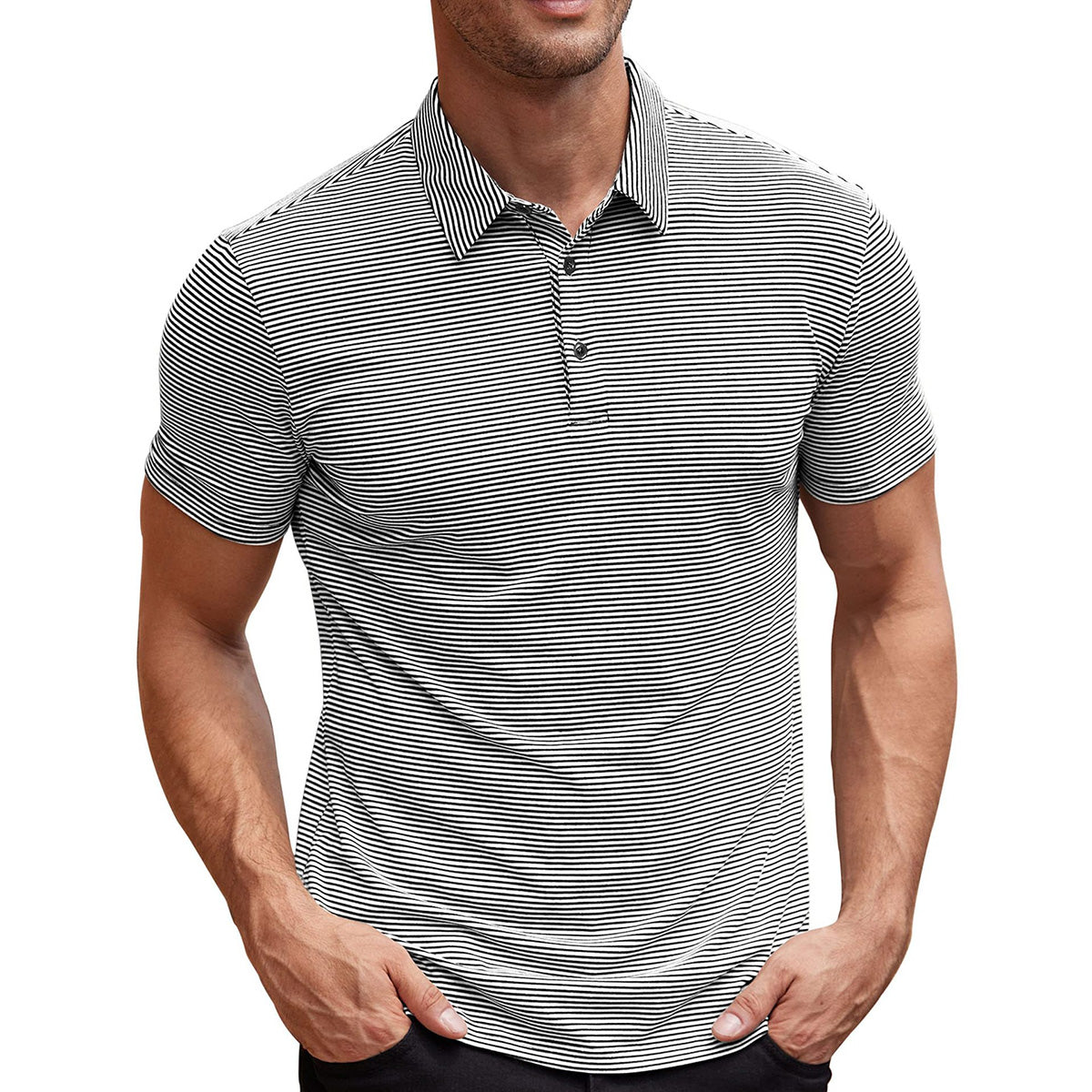 Victor™ | Polo Rayé Raffiné