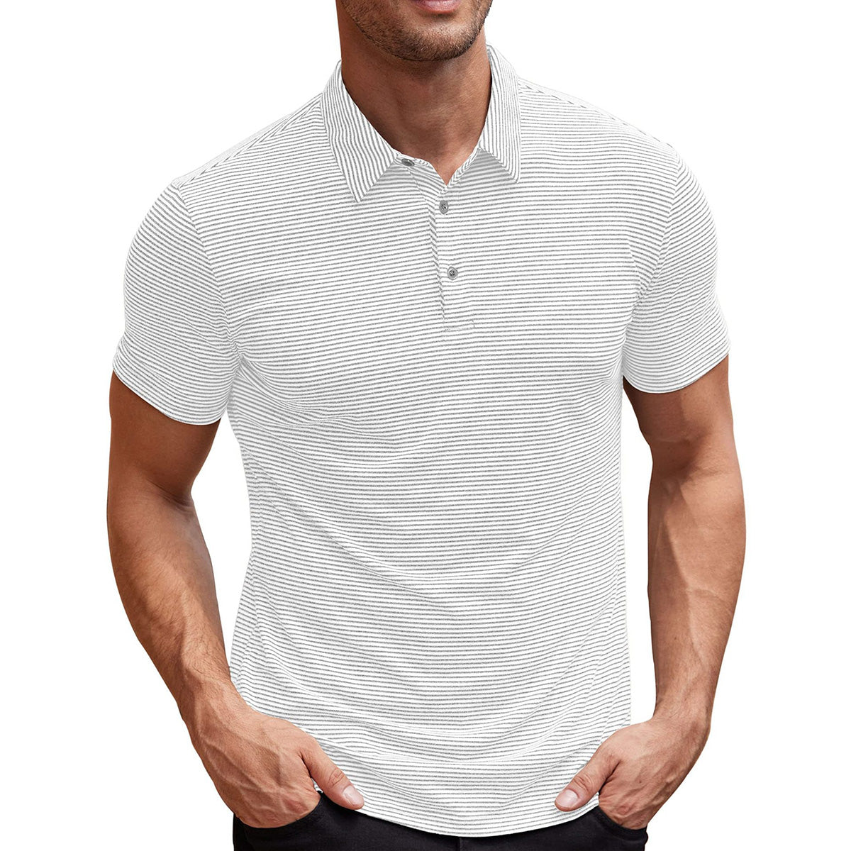Victor™ | Polo Rayé Raffiné